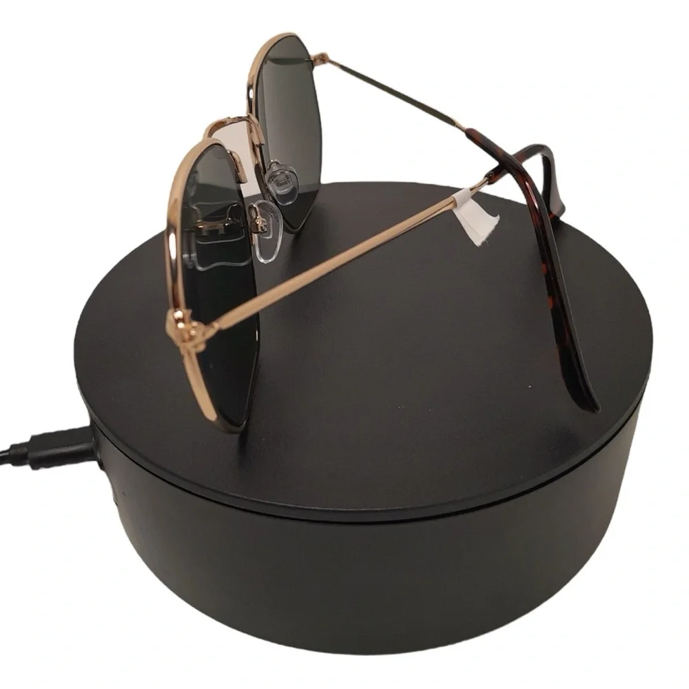 Gradient Round UV Protection Gold Frame Sunglasses